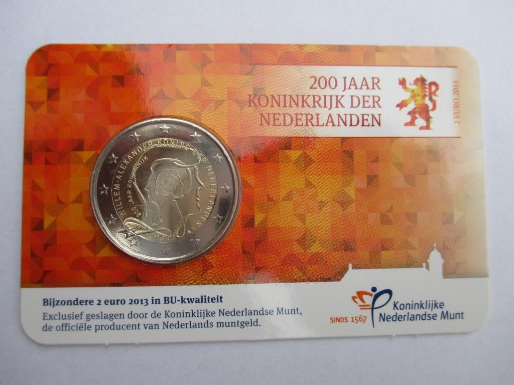 Coincard 200 jaar Koninkrijk 2013 bu, Postzegels en Munten, Munten | Nederland, Ophalen of Verzenden, Koningin Beatrix, Euro's