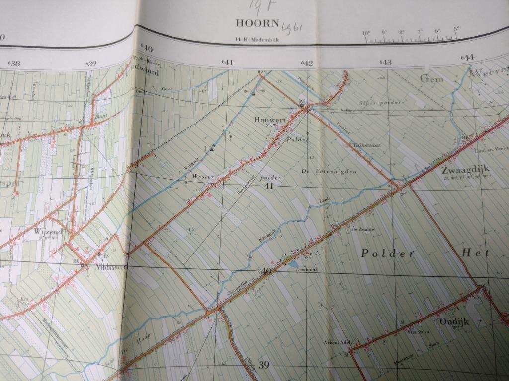 19 F Hoorn Benningbroek Wognum Hoogkarspel Nibbixwoud 1961, Antiek en Kunst, Ophalen of Verzenden