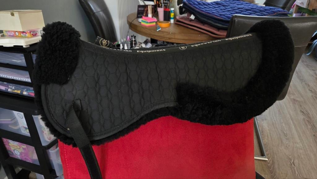 BR !zgan! Zadelonderlegger schapenbont air mesh full, Ophalen of Verzenden, Zo goed als nieuw