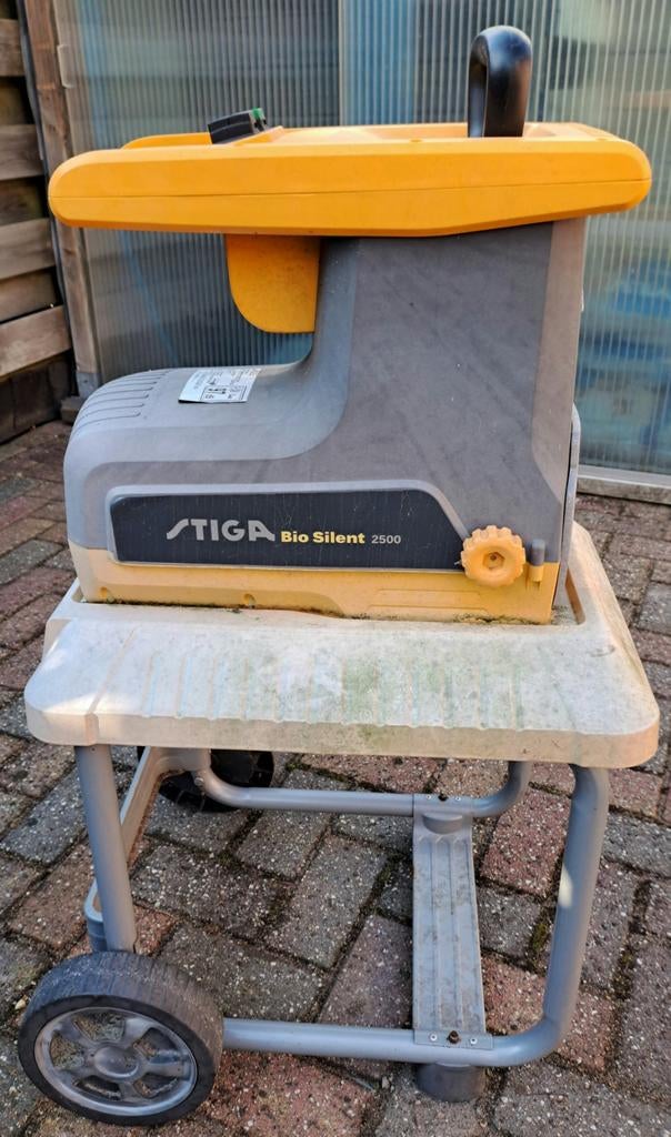 Stiga SH2500 Bio Silent hakselaar - Elektrisch, Ophalen, Gebruikt, Elektrisch, Stiga