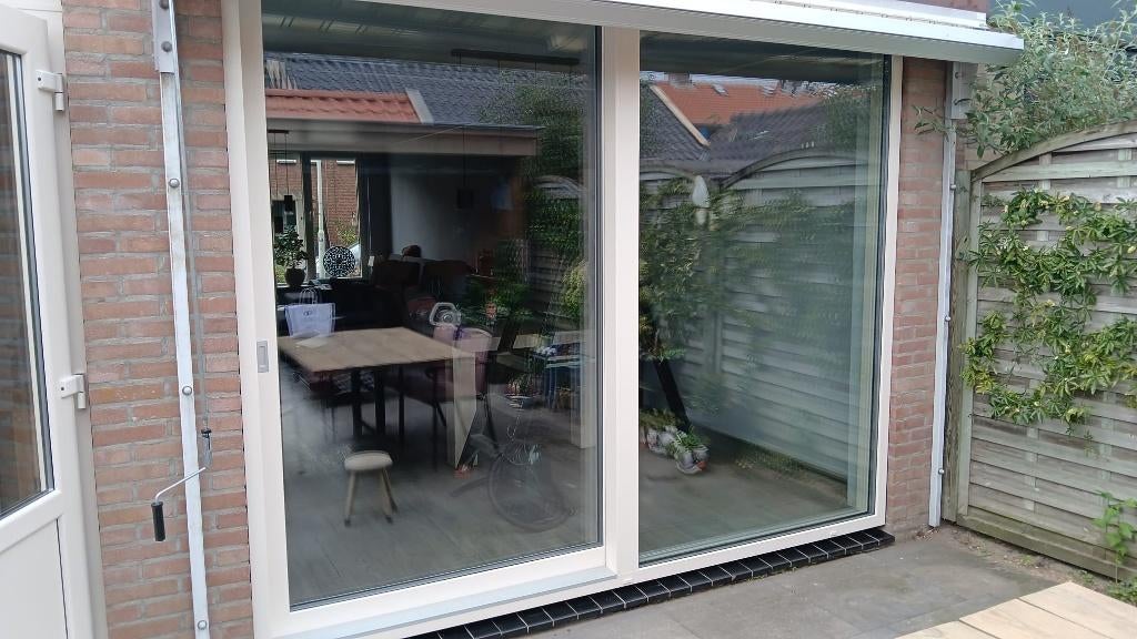 2 delige slide schuifpuien /kunststof/triple glas/Uw 0.5, 75 tot 150 cm, Kunststof, Nieuw, Ophalen of Verzenden