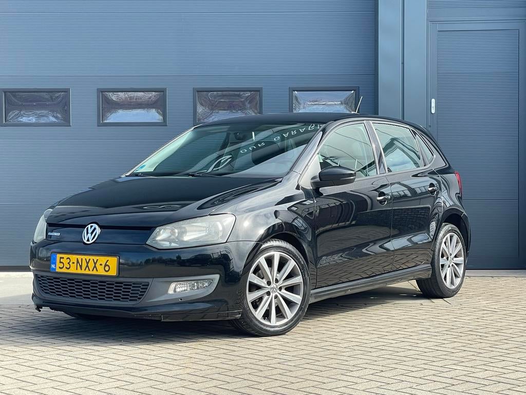 Volkswagen Polo 1.2 TDI BlueMotion|2011|Airco|Navi|Cruise, Auto's, Volkswagen, Voorwielaandrijving, Euro 5, Stof, Zwart