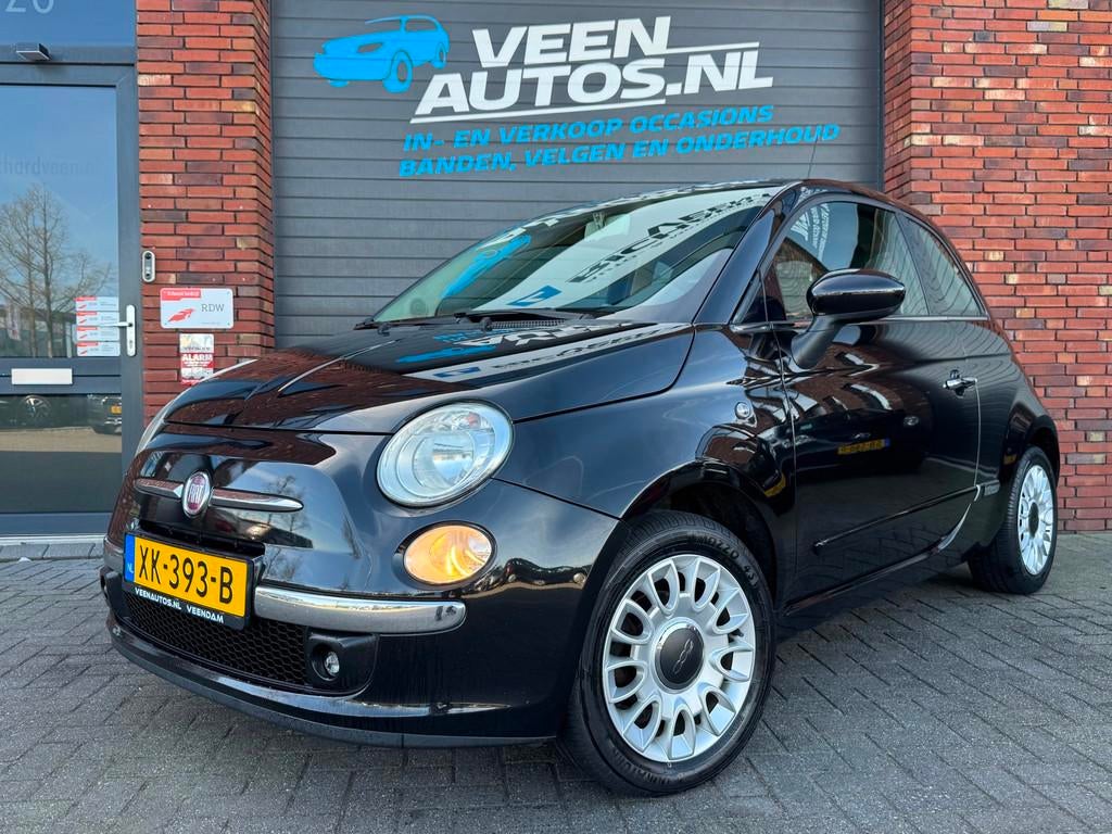 Fiat 500 1.2 Black Edition Airco Lichtmetaal CV+AB, Euro 5, Gebruikt, 1242 cc, 4 cilinders