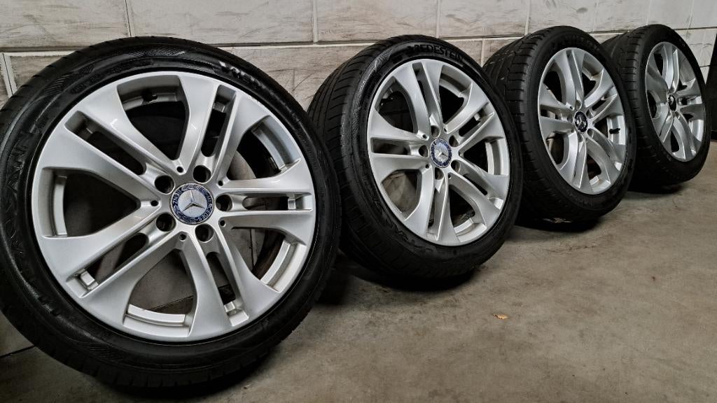 Orig. velgen Mercedes C-Klasse W204 S204 W212 SLK 225/45/17, Gebruikt, Banden en Velgen, 17 inch, Ophalen of Verzenden