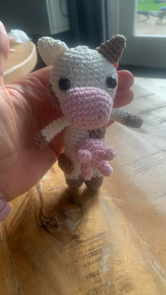 Gehaakte koe, Ophalen of Verzenden, Nieuw, Haken, Overige typen