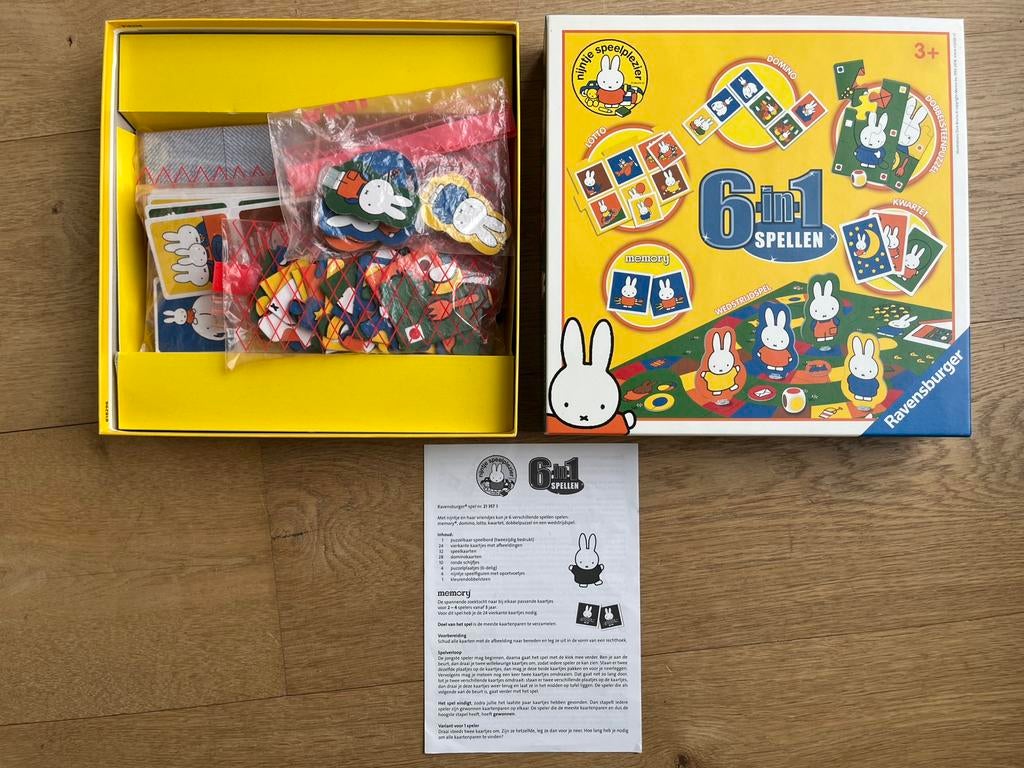 Ravensburger Nijntje 6 in 1 - spellendoos 3+, Ophalen of Verzenden, Gebruikt, Puzzelen