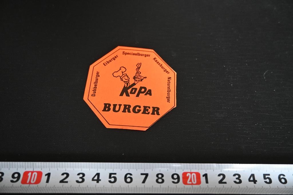 sticker KoPa Burger, Ophalen, Zo goed als nieuw