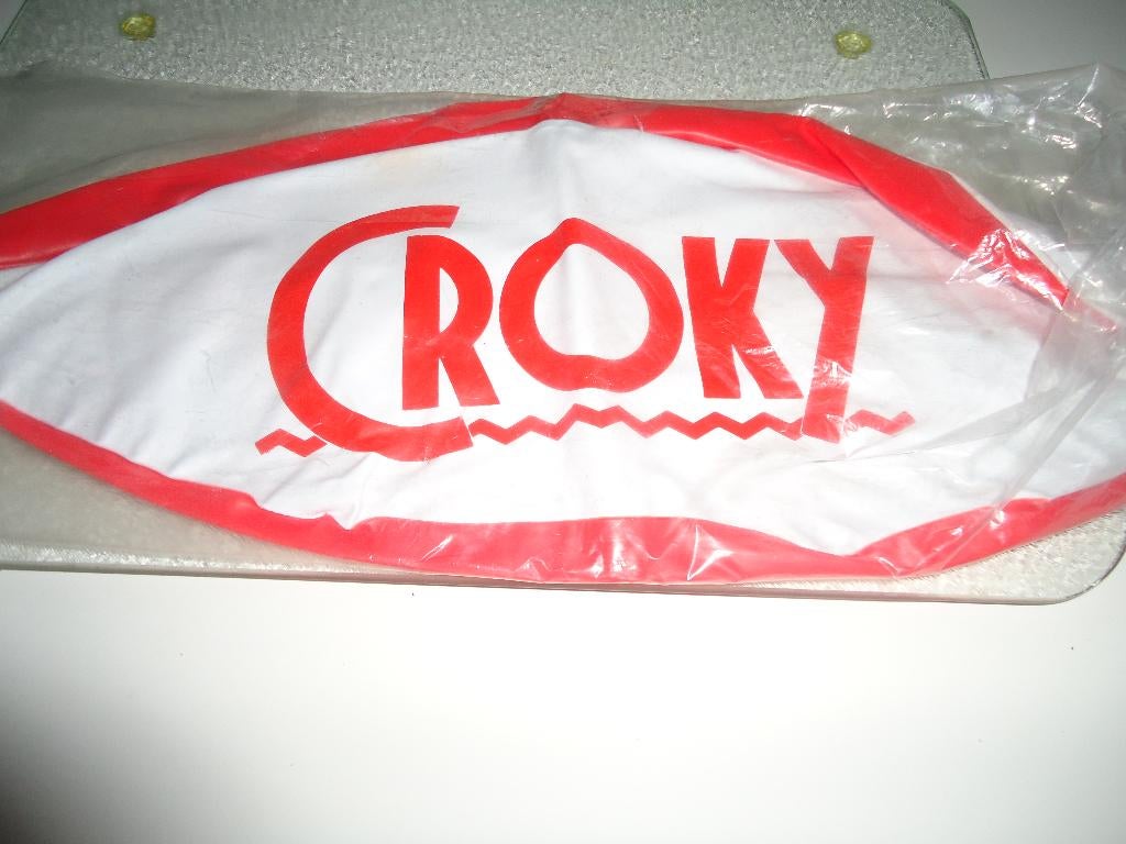 opblaasbal ,, croky,, rood/wit nieuw, Ophalen of Verzenden, Nieuw, Gebruiksvoorwerp