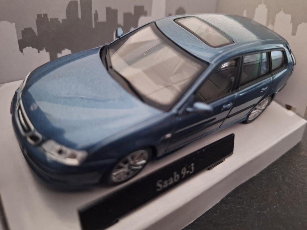 Saab 9-3 Sport Combi Schaal 1:43, Hobby en Vrije tijd, Modelauto's | 1:43, Overige merken, Auto, Nieuw, Cararama