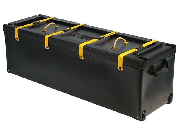 Robuuste Drum Hardware Koffer met Wielen - Zwart, Ophalen, Gebruikt, Percussie, Flightcase