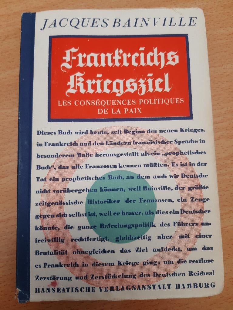 Frankreichs Kriegsziel (NSDAP 1939), Verzamelen, Militaria | Tweede Wereldoorlog, Verzenden, Nederland, Boek of Tijdschrift