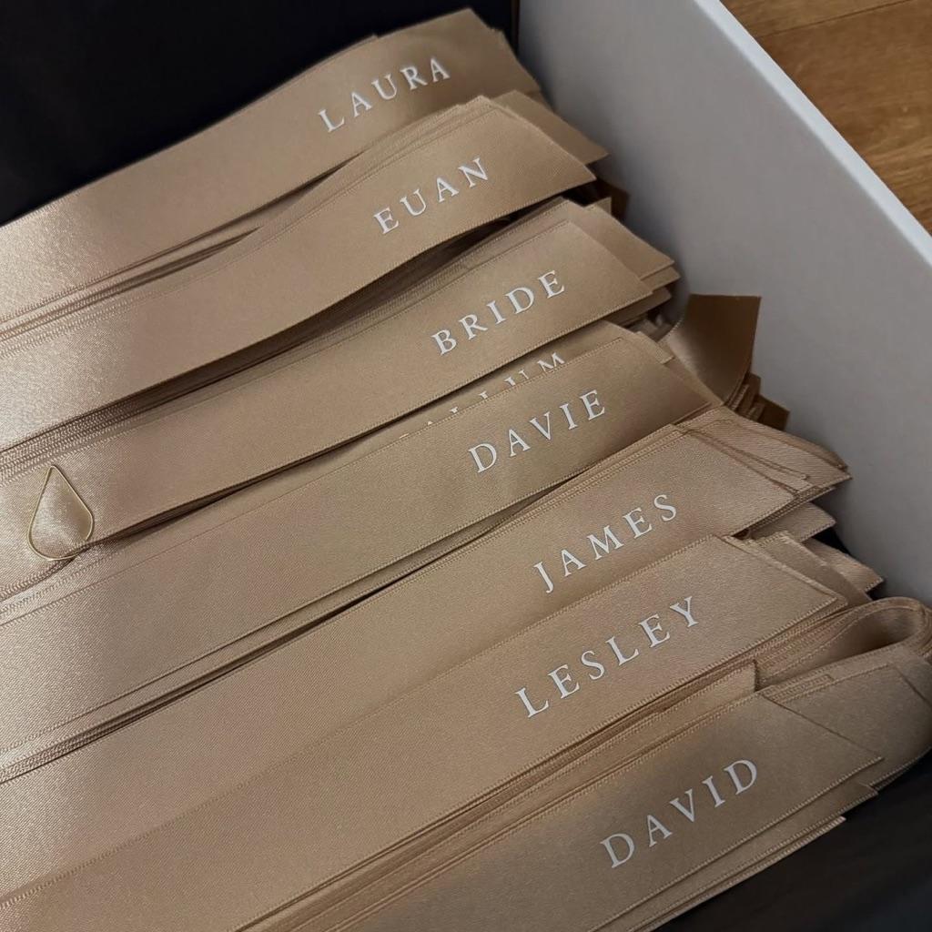 gepersonaliseerd lint voor wijnglazen feest, Hobby en Vrije tijd, Feestartikelen | Verhuur, Ophalen of Verzenden, Nieuw, Overige