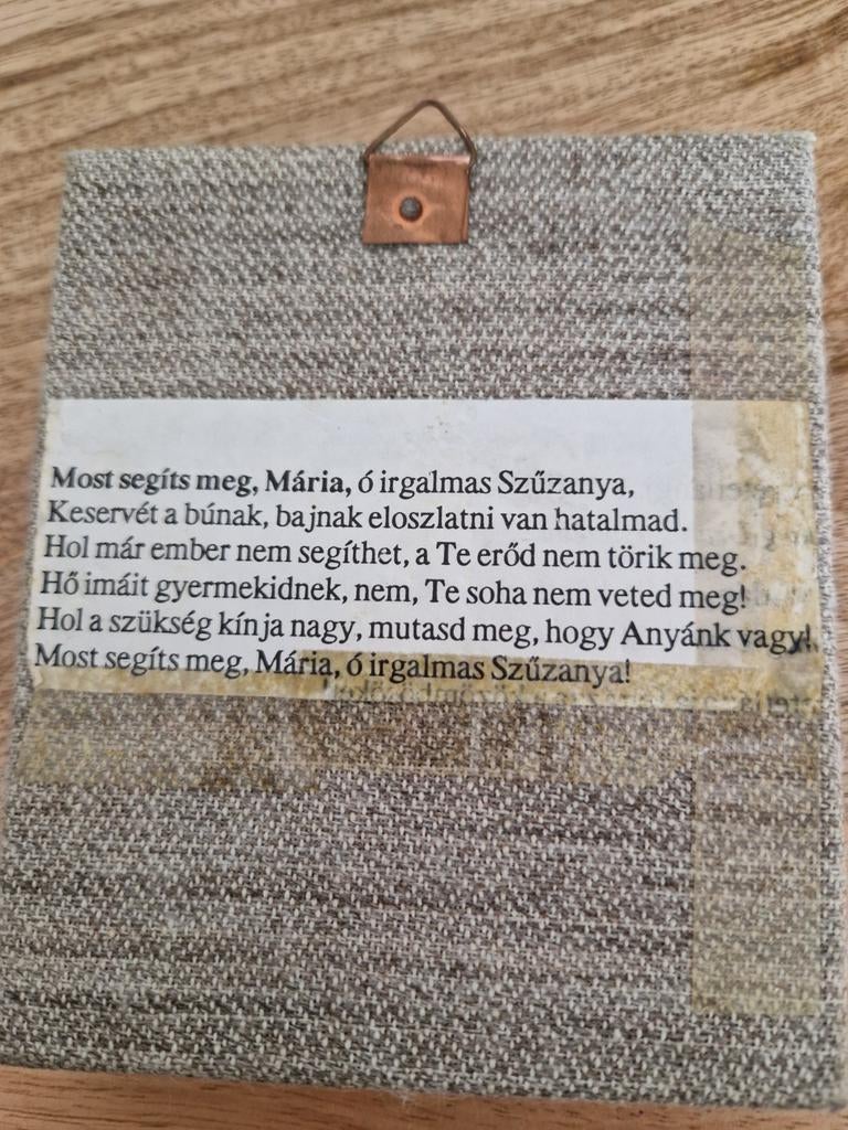 Antieke koperen icoon van de Maagd Maria met Kind, Ophalen