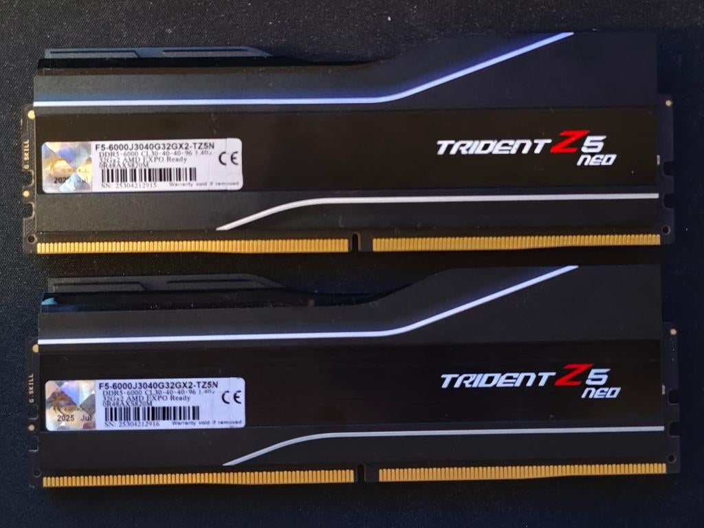 G.Skill Trident Z5 Neo 64GB DDR5 6000MHz CL30, ., Ophalen of Verzenden, Zo goed als nieuw, .