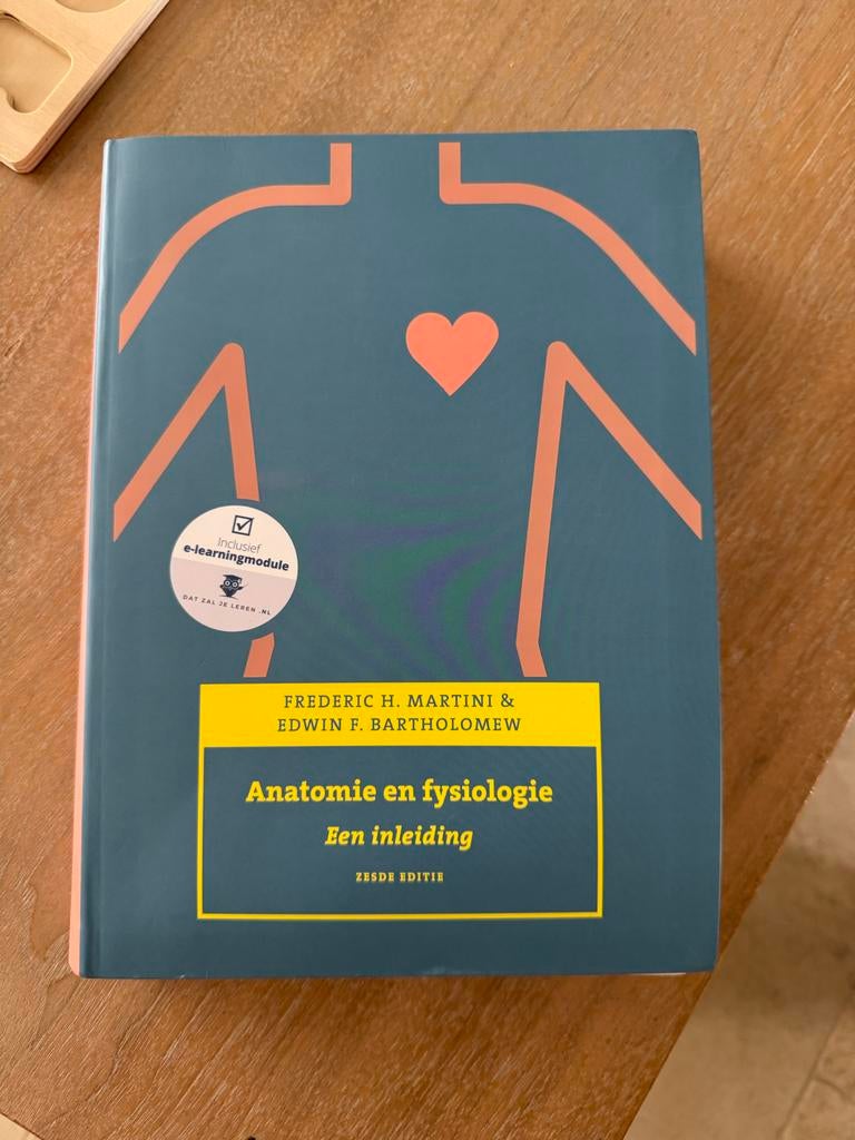Anatomie en fysiologie, een inleiding - 6e editie, Boeken, Studieboeken en Cursussen, Ophalen of Verzenden, Beta, Zo goed als nieuw