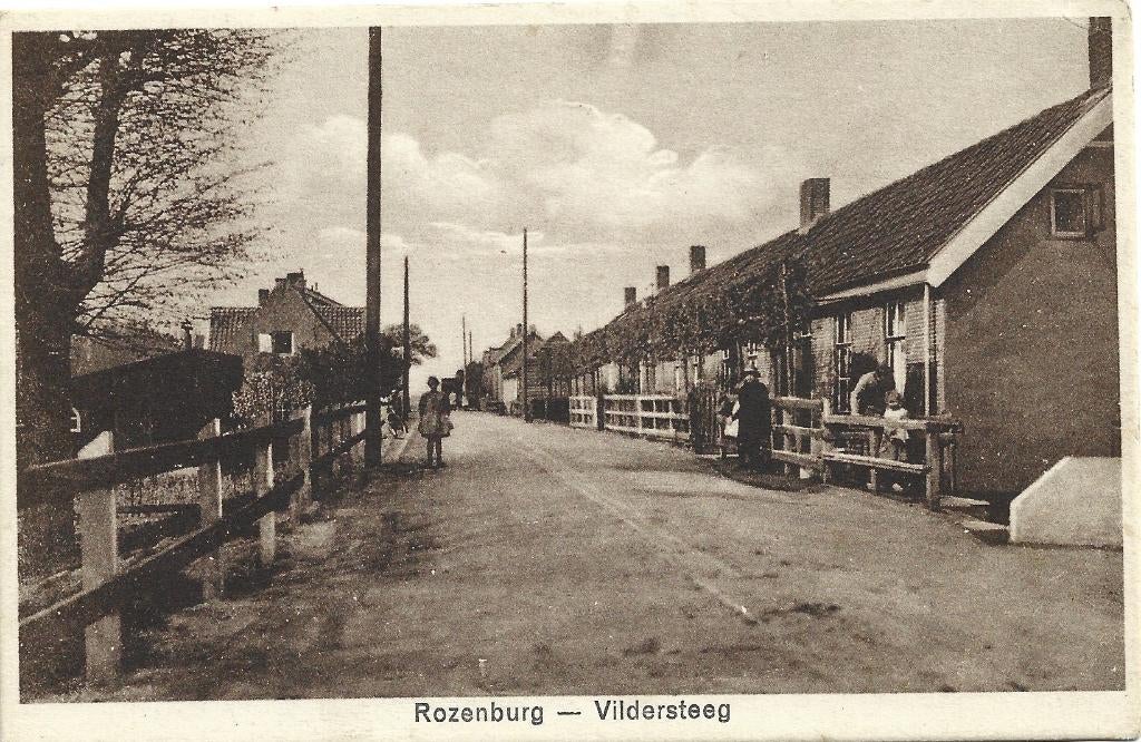 Rozenburg;  Vildersteeg, Verzamelen, Verzenden, 1920 tot 1940, Ongelopen, Zuid-Holland