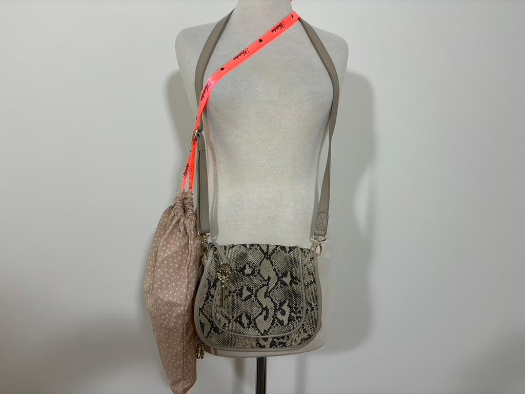 Antichic Designer Tas - Grijs Leer & Snake - Incl. Dustbag, Antichic, Antichic, Nieuw, Ophalen of Verzenden