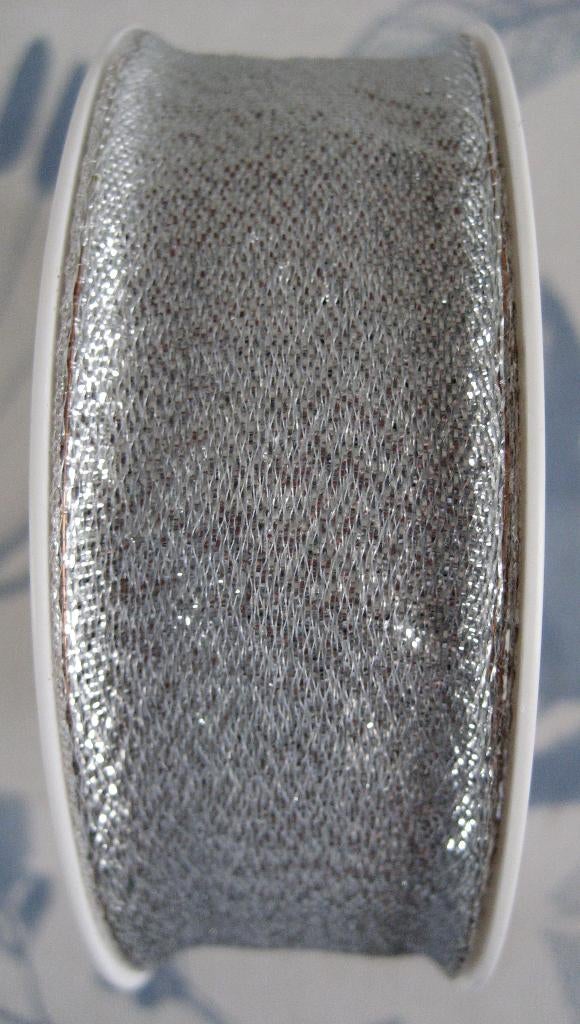 Zilverkleurig lint., Ophalen of Verzenden, Nieuw, Lint, Band of Elastiek