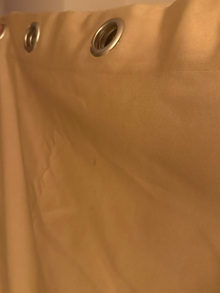 Op maat gemaakte beige blackout gordijn (520x270cm), Ophalen, Zo goed als nieuw, Beige, 200 cm of meer