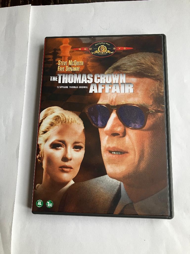 the thomas crown affaire dvd 1968 steven mcqueen, Alle leeftijden, Ophalen of Verzenden, Zo goed als nieuw