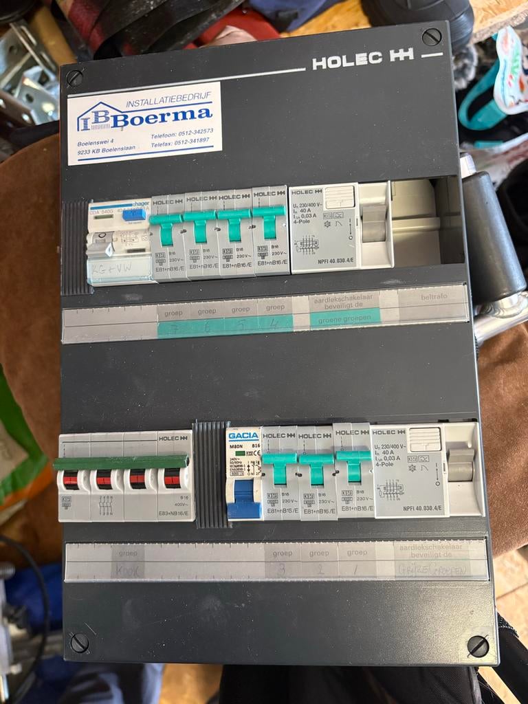 Drie Groepenkasten: Holec, Merlin Gerin, Ophalen of Verzenden, Gebruikt, Overige typen