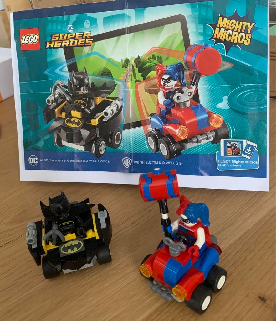 LEGO Super Heroes Mighty Micros Batman vs Harley Quinn, Inclusief minifiguren, Gebruikt, Overige thema's, Lego