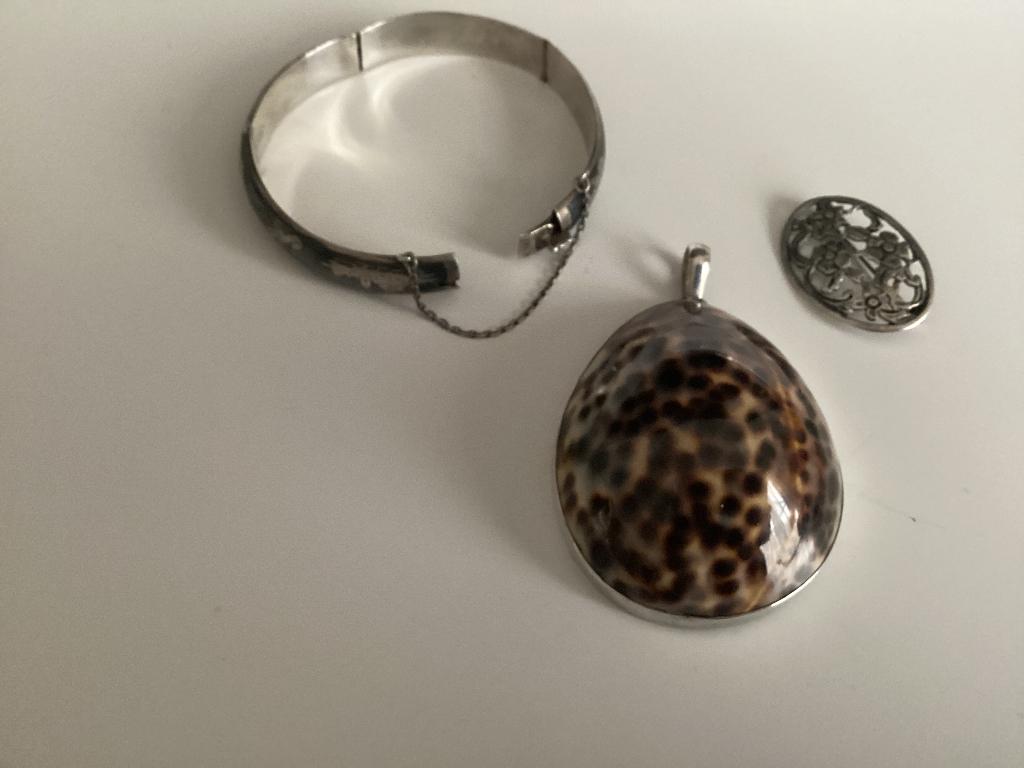 Zilver sieraden lotje, Ophalen, Zilver, Broche