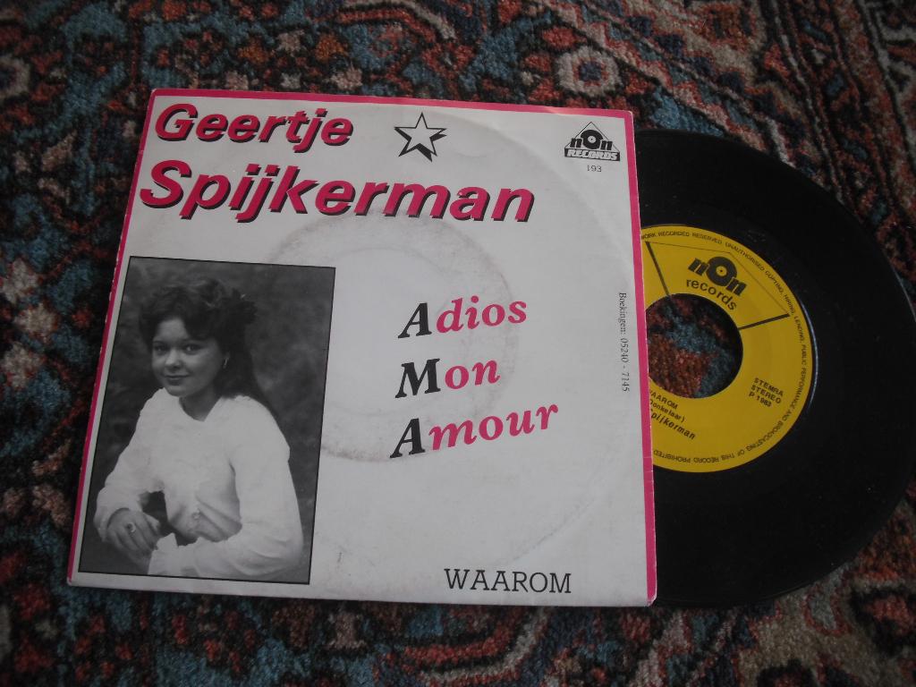 Geertje Spijkerman - Adio Mon Amour (el2), Cd's en Dvd's, Vinyl | Nederlandstalig, Ophalen of Verzenden, Zo goed als nieuw, 12 inch
