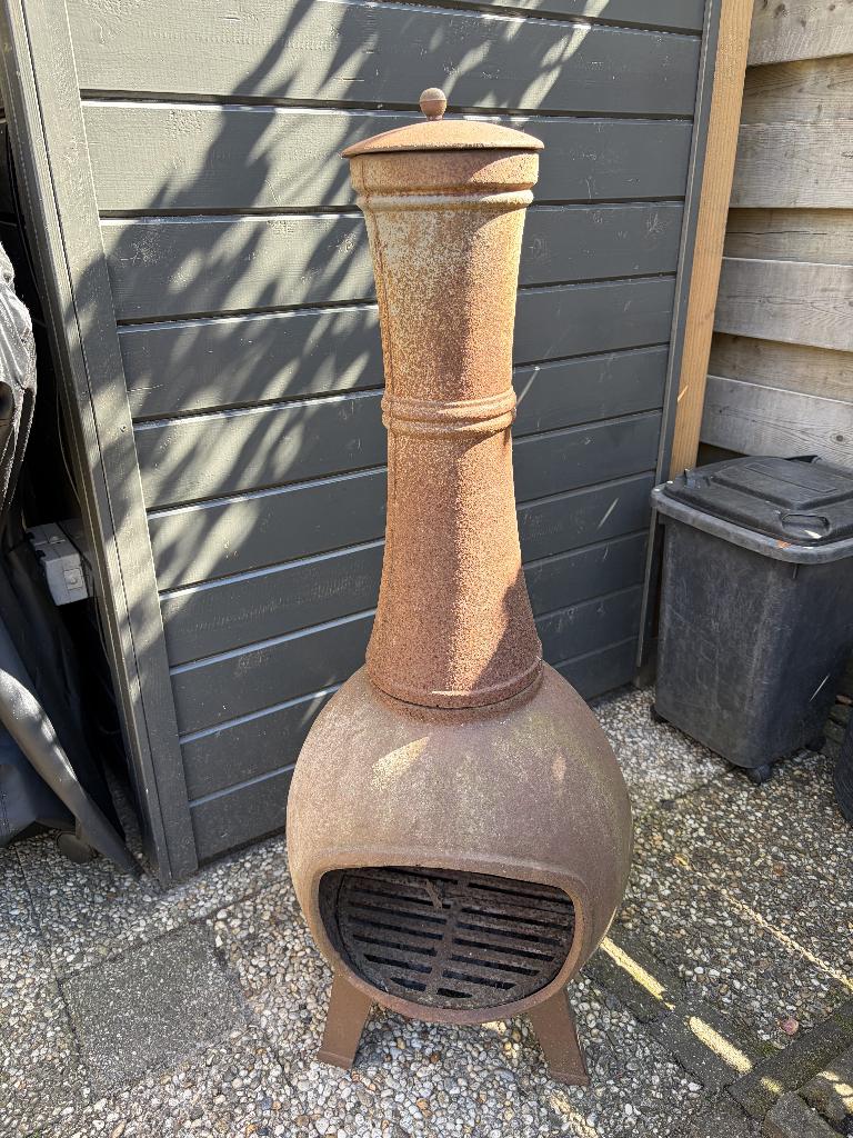 tuin kacheltje, Tuin en Terras, Vuurkorven, Ophalen of Verzenden, Gebruikt, Vuurkorf