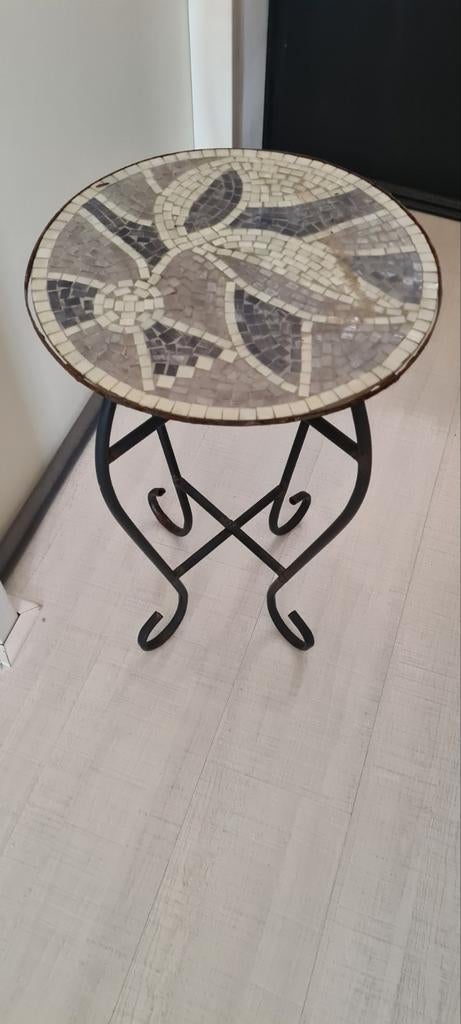 Mozaïek Tafeltje, Ophalen, Rechthoekig, Minder dan 55 cm