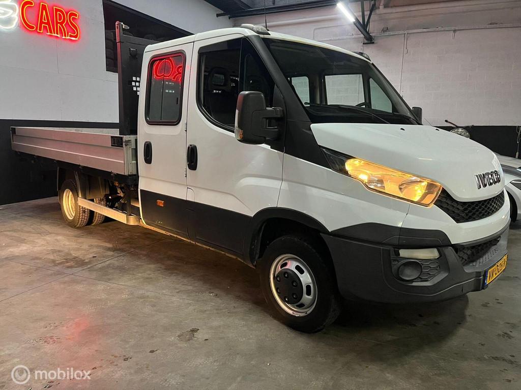 Iveco Daily 35C14ND 3.0 410 CNG Aardgas Benzine/ Laadbak, Auto's, Gebruikt, Euro 6, 4 cilinders, 7 stoelen