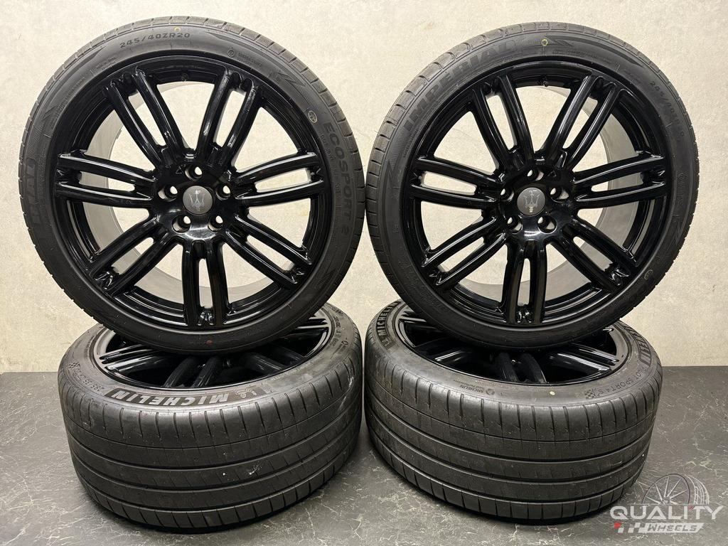 20 inch Maserati Ghibli M157 Velgen + Banden 245/40/20 245/4, -, -, Banden en Velgen, Ophalen of Verzenden