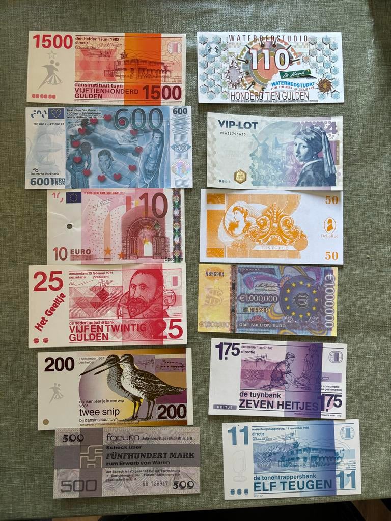 Reclamegeld, Postzegels en Munten, Bankbiljetten | Europa | Eurobiljetten, Ophalen of Verzenden, Overige landen, 10 euro, Los biljet