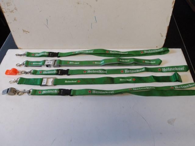 Heineken keykoord set (nr.5)   5 stuks, Ophalen of Verzenden, Nieuw, Overige typen, Heineken