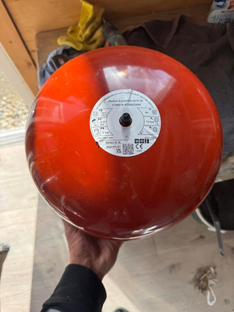 Reflex expansievat, Nieuw, Ophalen of Verzenden, Minder dan 3 jaar oud, Minder dan 20 liter