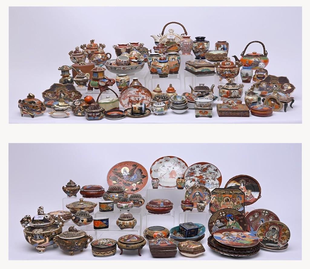 Groot Japans porselein lot– polychroom en goud, Ophalen