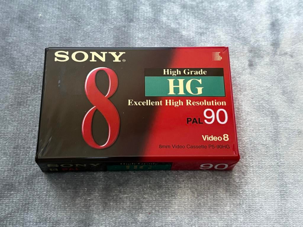Sony Cassette Video Sony Video8 P590HG 90min, Audio, Tv en Foto, Videocamera's Analoog, Ophalen of Verzenden, 8mm, (Video)band