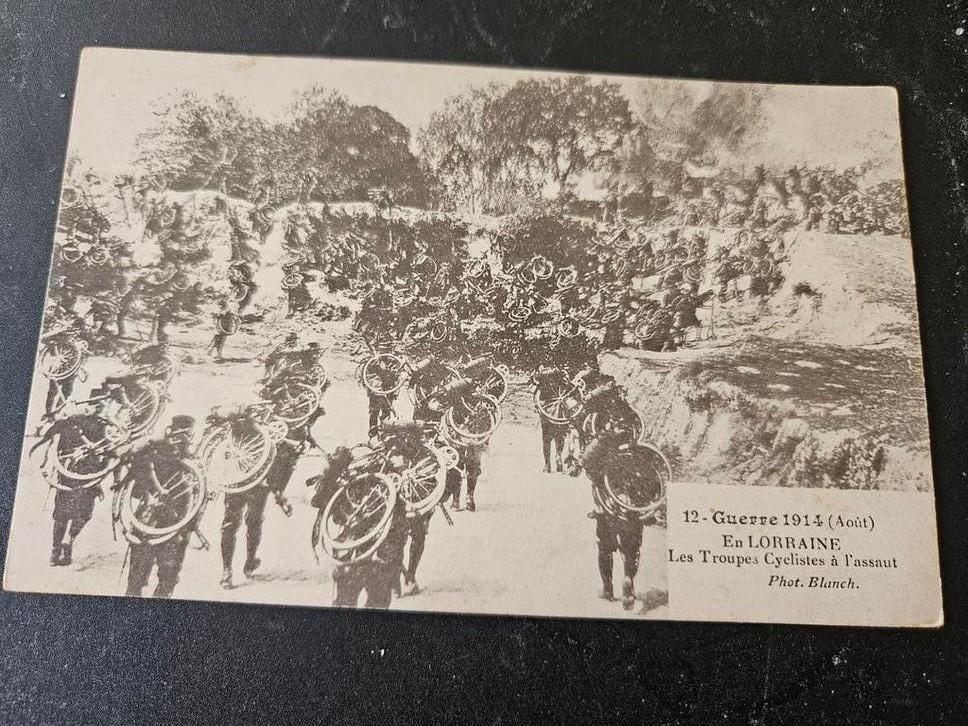 WOI: Troepen fietsers guerre 1914, Ophalen of Verzenden