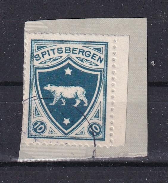 B197A) Spitsbergen ijsbeer briefstukje maakwerk/geen gar, Verzenden, Overige landen, Gestempeld