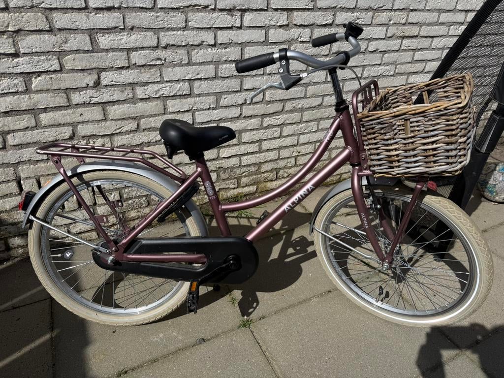 Alpina meisjefiets 22 inch (zonder mandje), Fietsen en Brommers, Ophalen, Zo goed als nieuw, 22 inch, Handrem