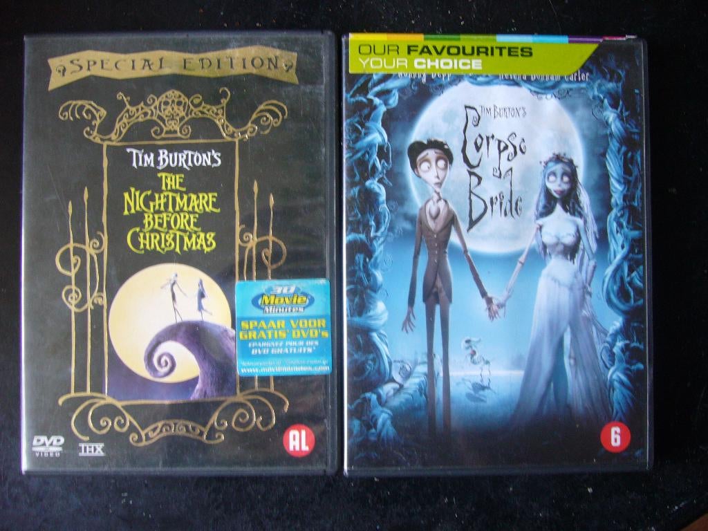 A NIGHTMARE BEFORE CHRISTMAS , CORPSE BRIDE  TIM BURTON, Alle leeftijden, Ophalen of Verzenden, Zo goed als nieuw, Amerikaans