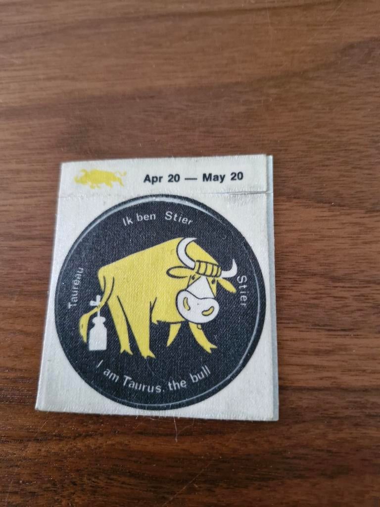 6763 Sticker Stier sterrenbeeld, Verzamelen, Stickers, Nieuw, Ophalen of Verzenden