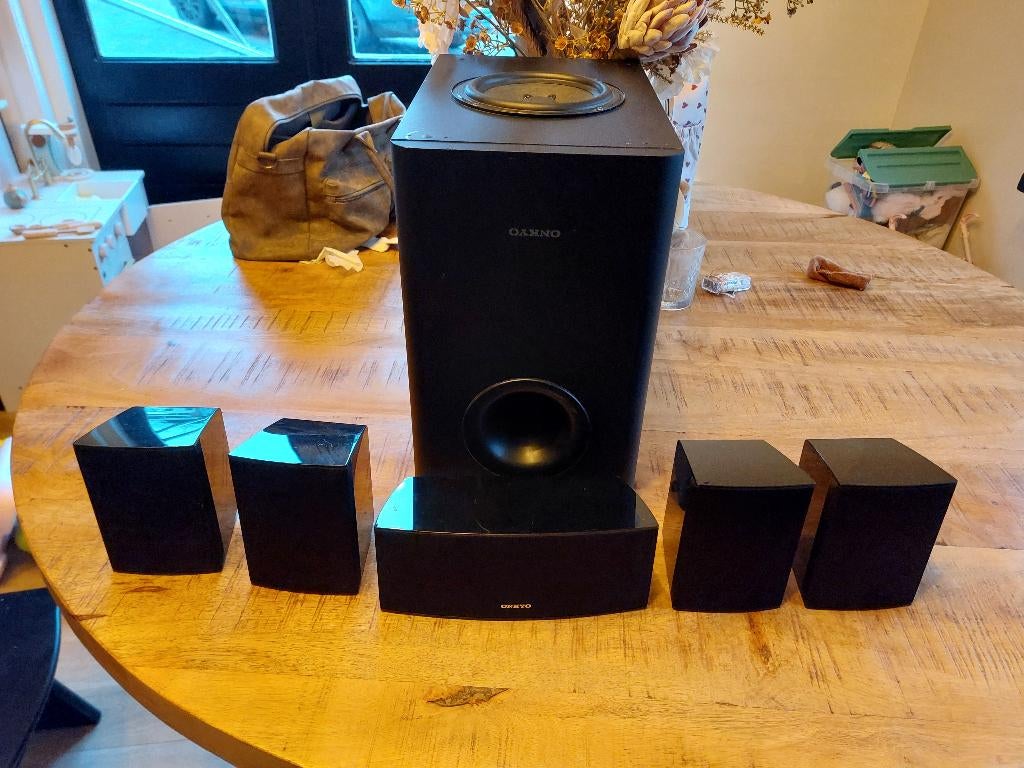 Onkyo HTP-395 5.1 Speakerset, Audio, Tv en Foto, Luidsprekers, Overige merken, Ophalen of Verzenden, Zo goed als nieuw, Complete surroundset