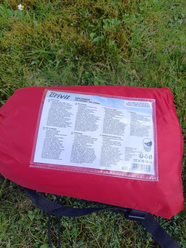 Crivit Air Lounger zitzak opvouwbaar, Ophalen of Verzenden, Nieuw