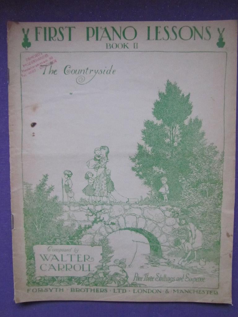 FIRST PIANO LESSONS BOOK 2 **Oude Bladmuziek uit 1941**, Gebruikt, Overige genres, Ophalen of Verzenden, Artiest of Componist