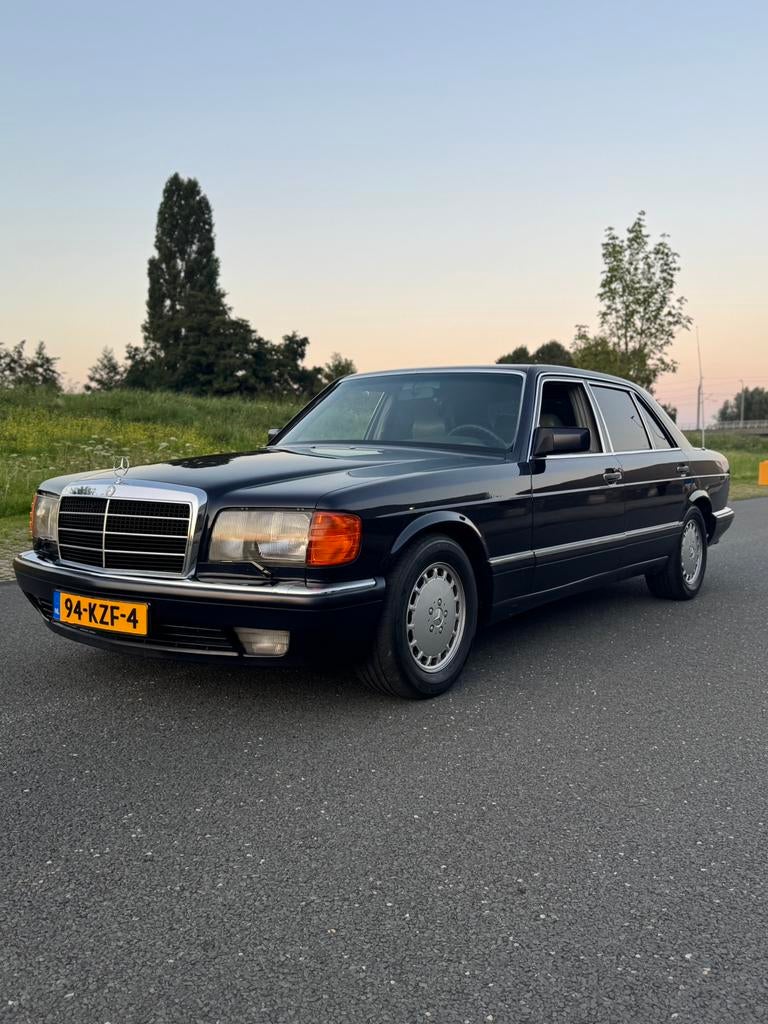 Mercedes-Benz 500 1985 Blauw, Auto's, Mercedes-Benz, Particulier, S-Klasse, ABS, Airbags, Airconditioning, Boordcomputer, Centrale vergrendeling
