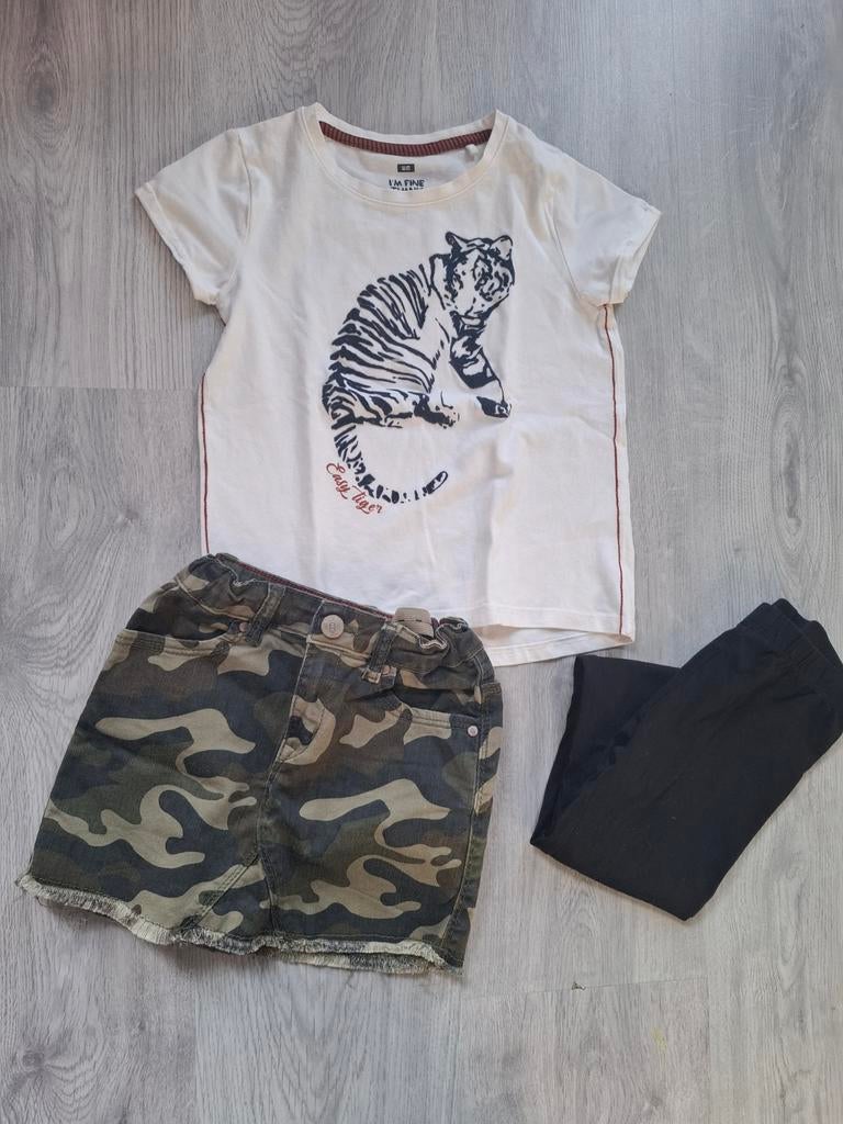 Setje van de WE rokje, shirt en legging maat 110/116, WE, Meisje, Ophalen of Verzenden, Zo goed als nieuw