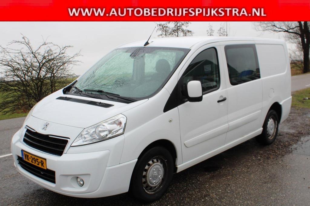 Peugeot Expert 229 2.0 HDI L2 // DUBBEL CAB / AIRCO / NAVIGA, Euro 5, Stof, Gebruikt, Zwart