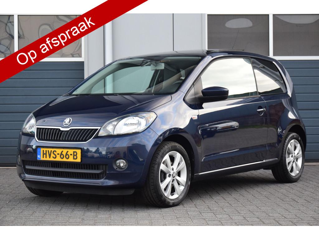 Skoda Citigo 1.0 Elegance Pano/Dak Stoelverwarming Priv/Glas, Voorwielaandrijving, Euro 5, Stof, Gebruikt