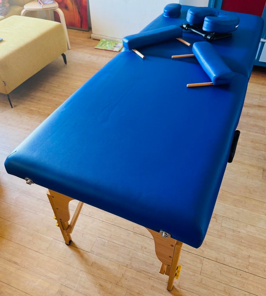 Opklapbare massagetafel in uitstekende staat, Ophalen, Zo goed als nieuw, Massagetafel